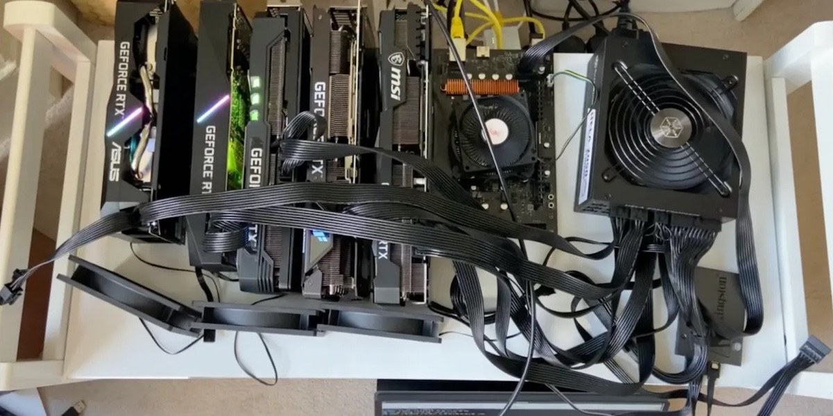 "Image of early Gensyn node"